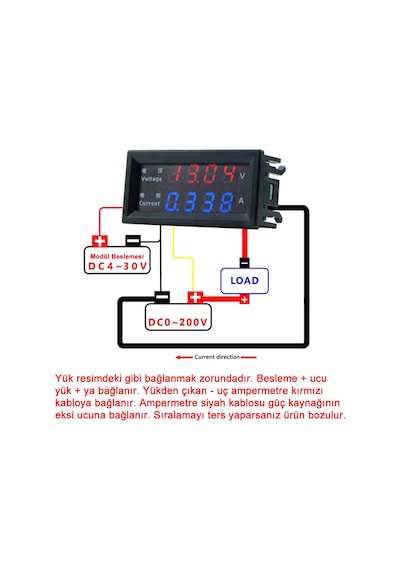 Alkatronik-Panel Tip Dc 0-200V 10A Mv Voltmetre Ma Ampermetre M4430