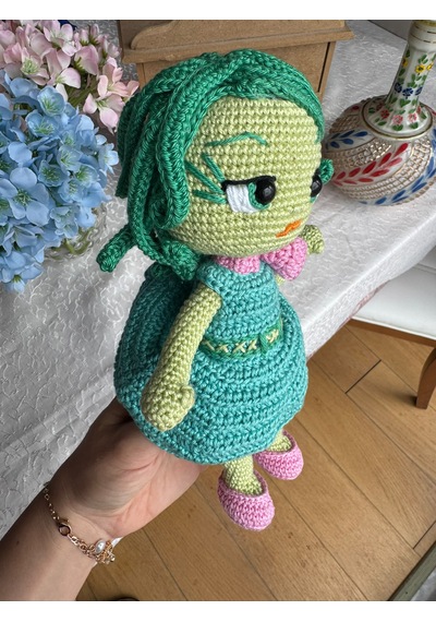 Dısgust Insıde Out Tiksinti Amigurumi Oyuncak 24 Cm 010
