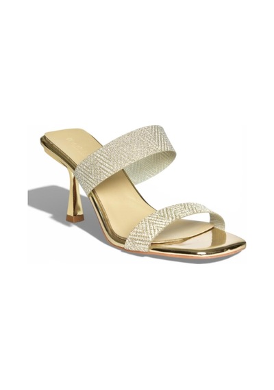Fox Shoes Y820013834 Altın Ayna İnce Topuklu Kadın Ayakkabı Altın