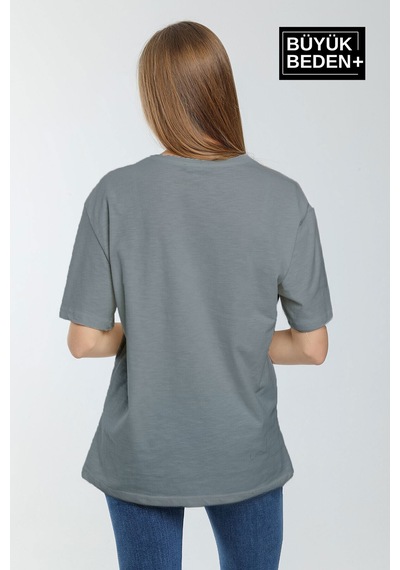 Superlife Kadın Büyük Beden Orta Brooklyn Baskılı 3xl-6xl Bisiklet Yaka Tshırt Spr26btsk510-8 Gri Superlife Kadın Büyük Beden Orta Brooklyn Baskılı 3xl-6xl Bisiklet Yaka Tshırt Spr26btsk510-8 Gri