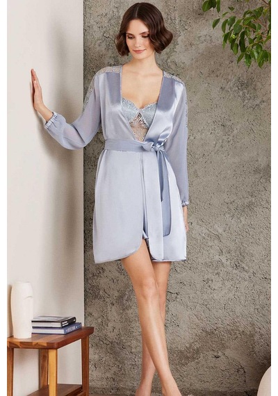 Pierre Cardin 6005 Kadın Saten Dantelli 6'lı Set-mist Mist