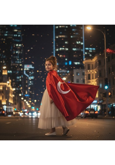 Türk Bayraklı Pelerin 23 Nisan 29 Ekim 10 Kasım 19 Mayıs Özel Tören Bayrakları Diğer