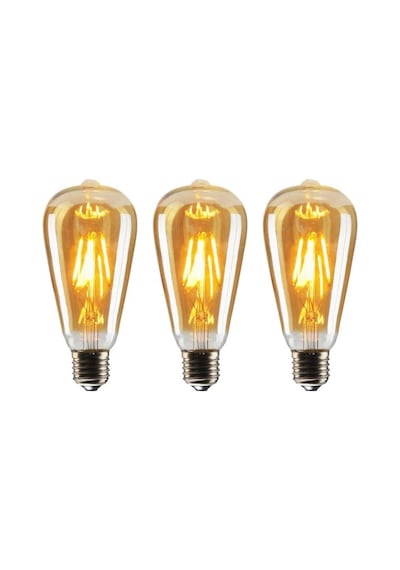 4 Watt Rustik Ampul Amber Renk 3 Adet