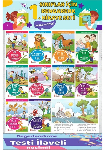 1.sınıf Okumayı Sevdiren 10 Lu Hikaye Seti 7 16 Sayfa