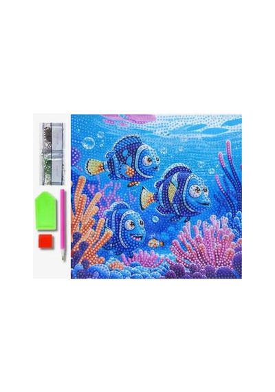 5d Elmas Taş İşleme Kiti Tablo 25x25 Cm - Diamond Painting Set - Dıy Kiti Mtx17355