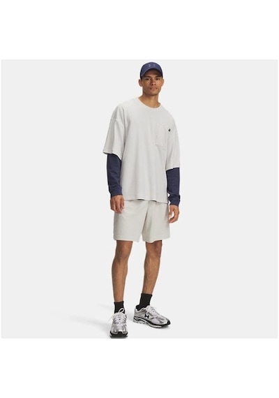 Under Armour Rival Waffle Short Erkek Şort 1383107-110 Beyaz