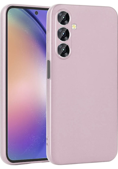 Ekılıf - Galaxy Uyumlu A16 Uyumlu - Kılıf Mat Soft Premier Silikon Kapak - Rose Gold - T36376 Rose Gold