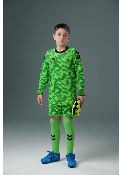 Hummel Line Kaleci Tek Üst Forma Neon Yeşil Çocuk