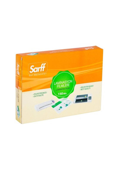 Sarff Laminasyon Filmi 150 Mikron Şeffaf A5 100'lü Kutu
