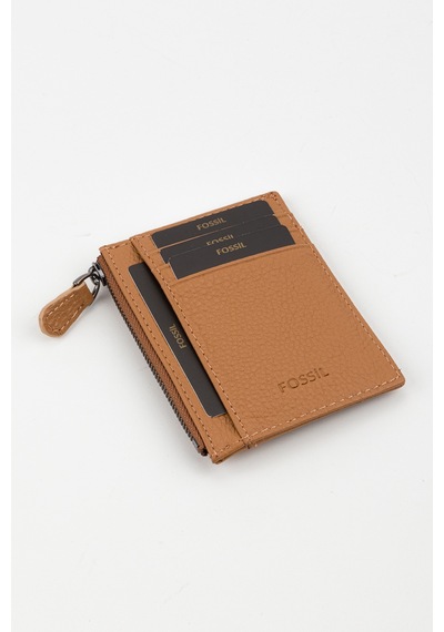 Fossil %100 Hakiki Deri El Portföyü Kartlık Camel Camel