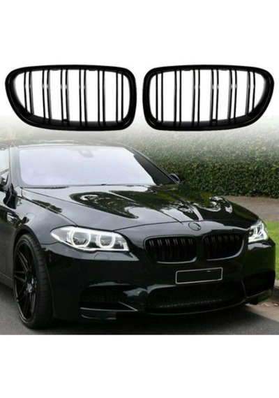 Bmw 5 Serisi F10 Uyumlu M Panjur Seti Parlak Siyah Tam Uyumlu