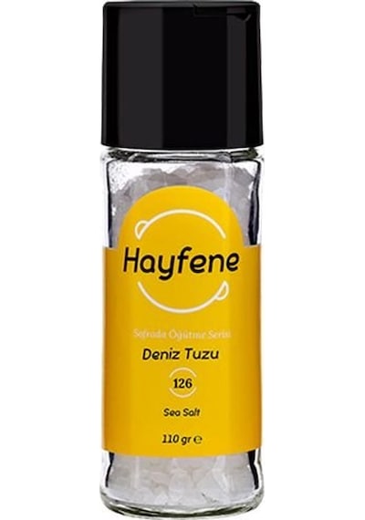 Hayfene Deniz Tuzu Değirmen Kapak Cam 110 G
