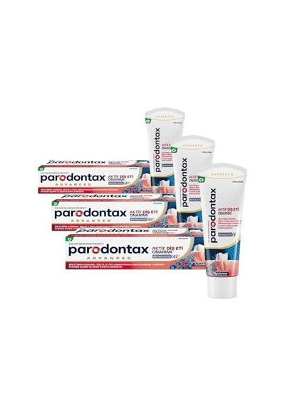 Parodontax Aktif Diş Eti Onarımı Beyazlatıcı Diş Macunu 75 Ml 3 Paketi