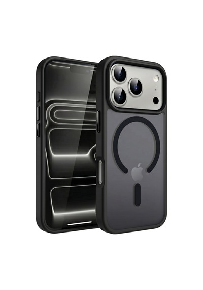 Ps iPhone Uyumlu 17 Pro Max Mist Serisi Magsafe Kılıf - Siyah