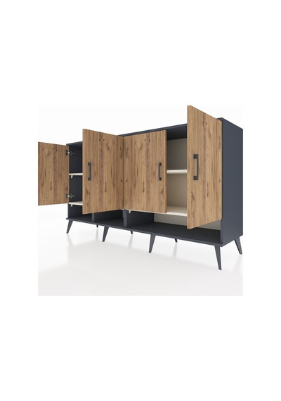 Kronos Konsol 6 Raflı 4 Kapaklı 176x59x99 Antrasit-çam/aytaşı Atlas Çam/aytası - Antrasıt Kronos Konsol 6 Raflı 4 Kapaklı 176x59x99 Antrasit-çam/aytaşı Atlas Çam/aytası - Antrasıt