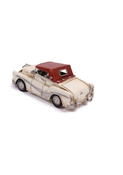 T.concept Dekoratif Dayanıklı Metal Nostaljik Araba Beyaz 0604e-112ss