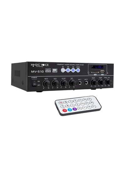 Magicvoice Mv-510 50 Watt Usb-sd-bluetooth Girişli Hat Trafolu Ses Mixer