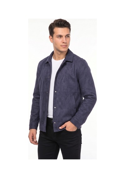 Dynamo Erkek Siyah Regular Fit Mevsimlik Süet Spor Mont Bgl-st05436 Lacivert