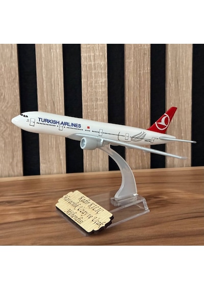 Thy Boeing 777-300 Model Uçak 1/250 Ölçek Metal Gövde İsim Yazılabilir Myk Hediye Ve Sanat Atölyesi Üretimi