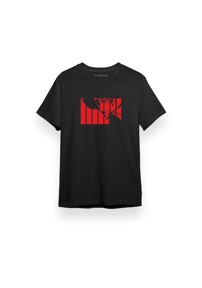 Cowboy Bebop Opening Spike Siyah Kısa Kol Erkek Tshirt 001