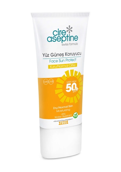 Cire Aseptin Kuru Ve Normal Cilt SPF50+ Yüz Güneş Koruyucu 50 ML