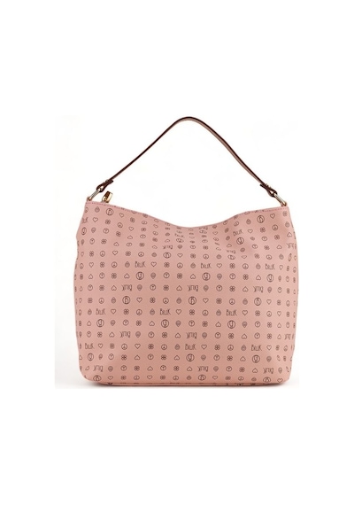 Bilik Deri Monogram Pembe/taba Kadın Omuz Çantası Nv 1003-mn Pembe - Taba