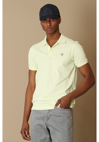 Lufian Erkek Laon Spor Polo Yaka T-Shirt 627111040091 Açık Sarı