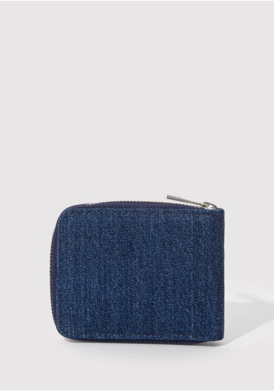 Mavi - Fermuarlı Denim Cüzdan 1913340-83594 Lacivert