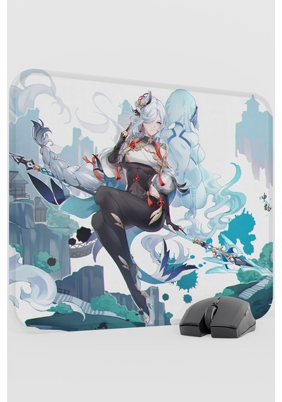 Shenhe Genshin Impact Anime Gacha V2 - 48x40 Xl Gaming Mouse Pad Fare Altlığı