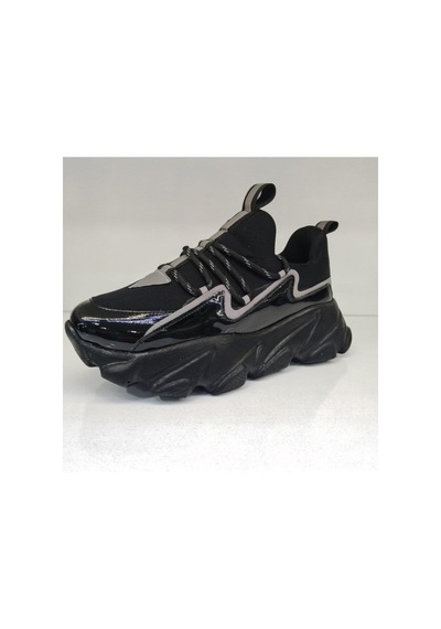 Swıft006 Sıyah Roza Garson Spor Ayakkabı