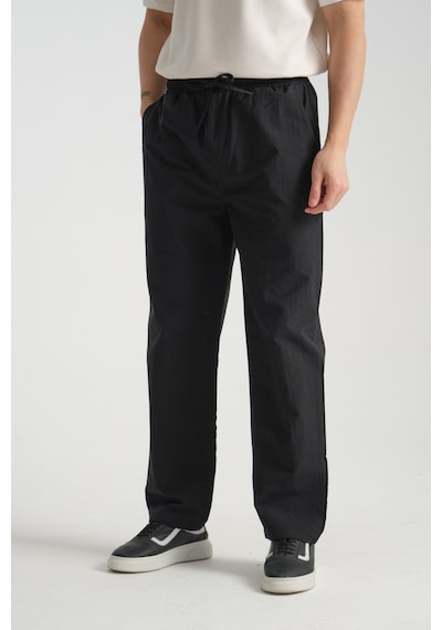 Redline Era Baggy Fit Yazlık Rahat İnce Pantolon Siyah
