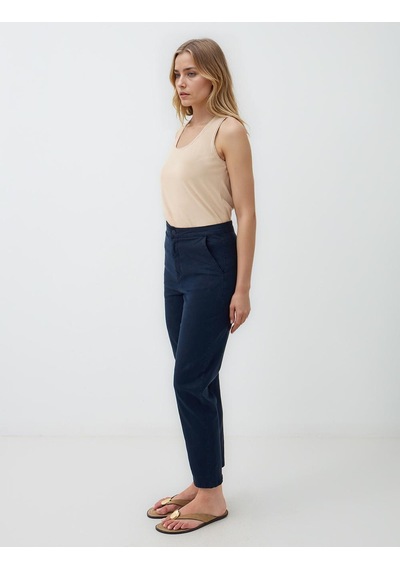 Jimmy Key Jimmy Key Lacivert Normal Bel Normal Paça Gabardin Pantolon 5ww184558494