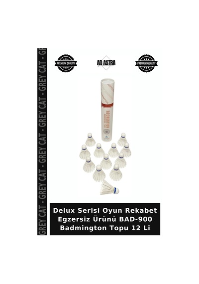 Delux Serisi Oyun Rekabet Egzersiz Ürünü Bad-900 Badmington Topu 12 Li