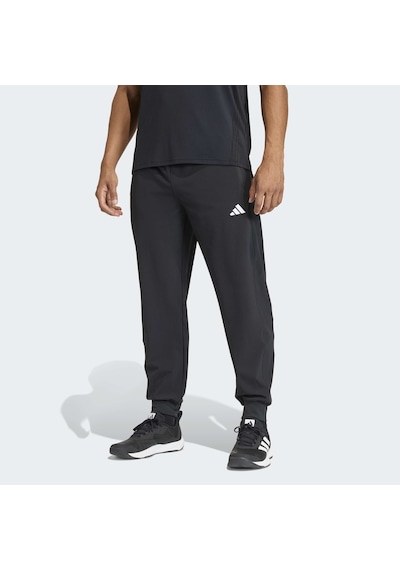 Adidas Workout Essentials Flex Dokuma Erkek Siyah Antrenman Eşofman Altı Ka5528