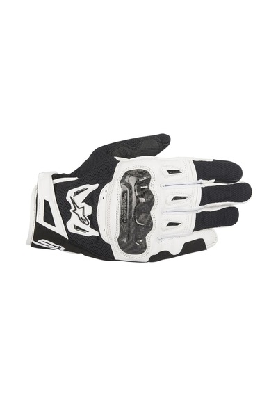Alpinestars Smx-2 Air Carbon Yazlık Korumalı Motosiklet Eldiveni Siyah Beyaz