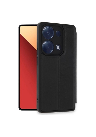 Xiaomi Redmi Note 13 Pro 4g Kılıf Flip Cover - S 6c15b Siyah