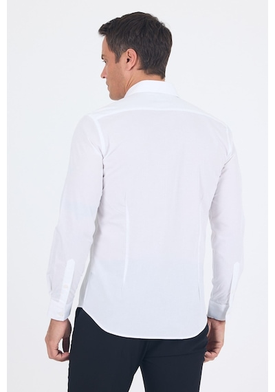 İmza Beyaz Klasik Yaka Uzun Kol Cepsiz Slim Fit Basic Pamuklu Gömlek 1004255008 İmza Beyaz Klasik Yaka Uzun Kol Cepsiz Slim Fit Basic Pamuklu Gömlek 1004255008
