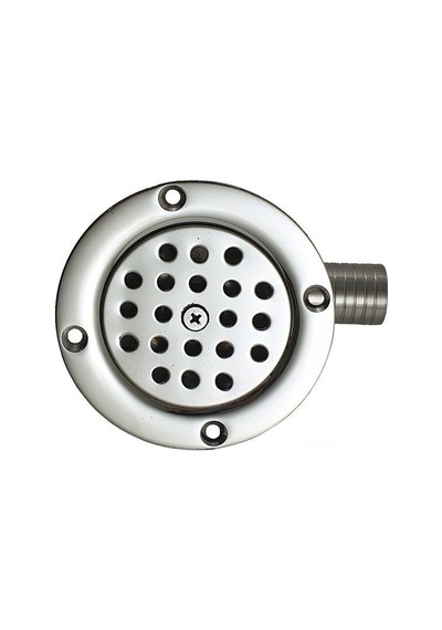 Paslanmaz Yer Süzgeci, 90' Çıkışlı Yer Sifonu 32 MM