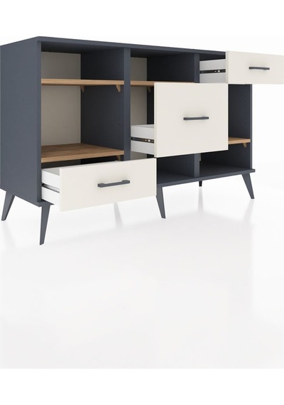 Kronos Konsol 4 Raflı 3 Çekmeceli 132x59x83 Antrasit-çam/aytaşı Çam/aytaşı Kronos Konsol 4 Raflı 3 Çekmeceli 132x59x83 Antrasit-çam/aytaşı Çam/aytaşı