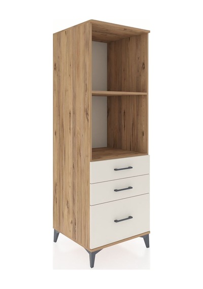 Kronos Dolap 2 Raflı 3 Çekmeceli 60x59x182 Çam-aytaşı Atlas Çam