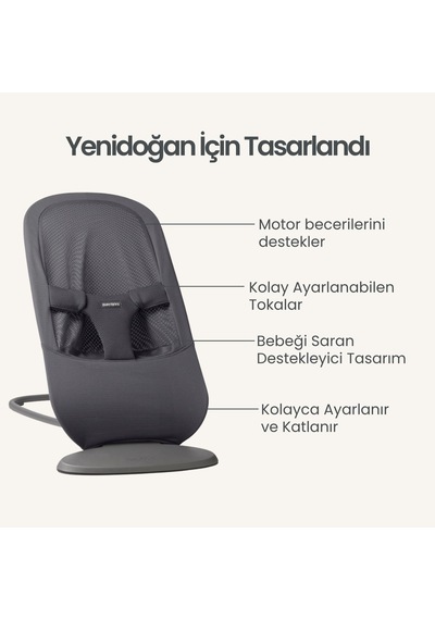 Babybjörn 2 Li Set Begin Ana Kucağı & Kanguru Hold Mesh Dark Grey