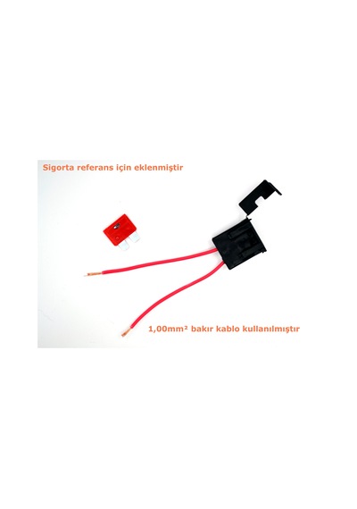 Standart Bıçak Sigorta Yuvası 1mm² Kablolu Kapaklı İç Mekan