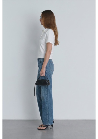 Suud Collection Ekru Jane Polo Yaka Tişört