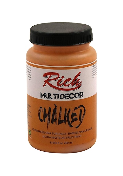 Rich Multidecor Chalked Akrilik Boya - 250Cc - Barcelona Turuncu