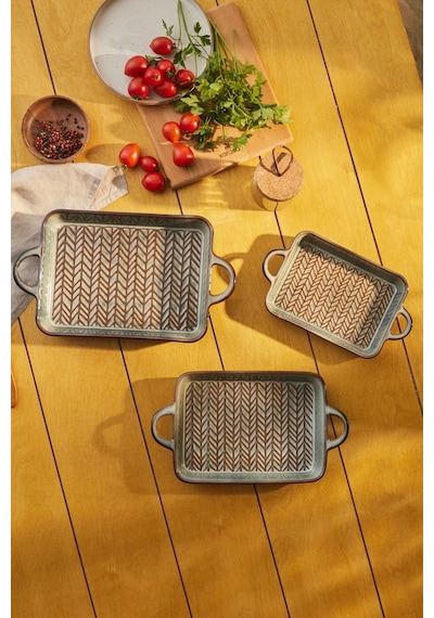 Karaca Culina Reaktif Fırın Kabı Gri 31 Cm Gri