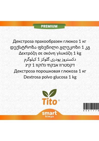Tito Premium Dekstroz Toz Glikoz 1 KG