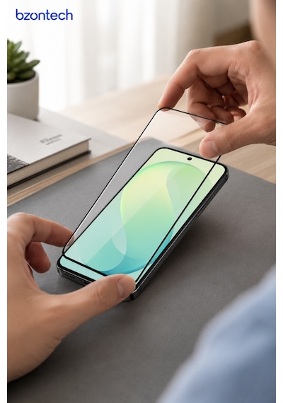 Samsung Galaxy S26 Fe Uyumlu Anti Statik Ekran Koruyucu Toz Tutmayan Kırılmaz Cam