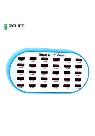 Relıfe Rl-304m 160w Yüksek Güç 30 Port Akıllı Endüstriyel Şarj İstasyonu Telefon/tablet