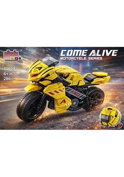 High Speed Motosiklet Blok Seti 286 Parça Teknik Yapım Oyuncağı