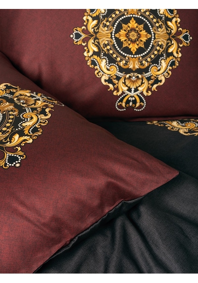 Cotton Box Palace Saten Çift Kişilik Nevresim Takımı Ebren Antrasit